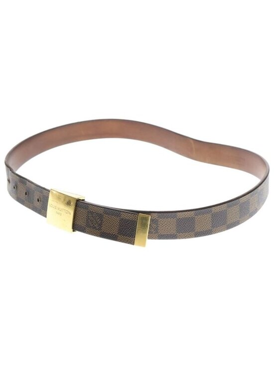Louis Vuitton Damier Sainteur Carre Belt Brown Gold M6802 main image 6